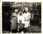 1966-05 Liz Communion, Aunt Bella,Aunt Marge,NaNa,Liz,Terry.jpg